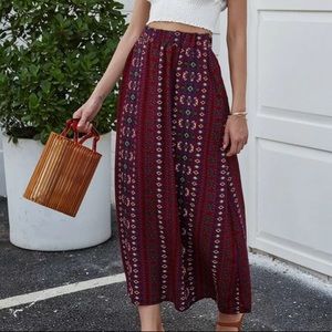 Shein embroidery high waist maxi skirt